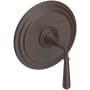 Newport Brass Bevelle Collection Single Handle Round Pressure Balanced Shower Trim Plate Only with Metal Lever Handle Oil Rubbed Bronze