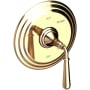 Newport Brass Bevelle Collection Single Handle Round Pressure Balanced Shower Trim Plate Only with Metal Lever Handle French Gold (PVD)