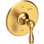 Newport Brass Victoria Pressure Balancing Valve Trim Only with Metal Lever Handle Satin Gold (PVD)