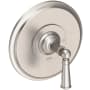 Newport Brass Single Handle Shower Valve Trim with Metal Lever Handle Less Shower Head for the Aylesbury and Jacobean Collections Satin Nickel