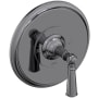Newport Brass Single Handle Shower Valve Trim with Metal Lever Handle Less Shower Head for the Aylesbury and Jacobean Collections Midnight Chrome