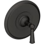 Newport Brass Single Handle Shower Valve Trim with Metal Lever Handle Less Shower Head for the Aylesbury and Jacobean Collections Flat Black