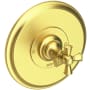 Newport Brass Single Handle Shower Valve Trim with Metal Cross Handle Less Shower Head from the Sutton Collection Satin Brass (PVD)