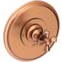 Newport Brass Single Handle Shower Valve Trim with Metal Cross Handle Less Shower Head from the Sutton Collection Antique Copper