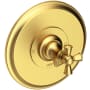 Newport Brass Single Handle Shower Valve Trim with Metal Cross Handle Less Shower Head from the Sutton Collection Satin Bronze (PVD)