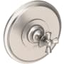 Newport Brass Single Handle Shower Valve Trim with Metal Cross Handle Less Shower Head from the Sutton Collection Satin Nickel