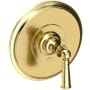 Newport Brass Single Handle Shower Valve Trim with Metal Lever Handle Less Shower Head from the Sutton Collection Forever Brass (PVD)