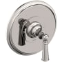 Newport Brass Single Handle Shower Valve Trim with Metal Lever Handle Less Shower Head from the Sutton Collection Polished Nickel