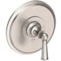 Newport Brass Single Handle Shower Valve Trim with Metal Lever Handle Less Shower Head from the Sutton Collection Satin Nickel