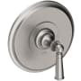 Newport Brass Single Handle Shower Valve Trim with Metal Lever Handle Less Shower Head from the Sutton Collection Stainless Steel (PVD)