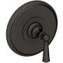 Newport Brass Single Handle Shower Valve Trim with Metal Lever Handle Less Shower Head from the Sutton Collection Flat Black
