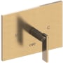 Newport Brass Metro Single Handle Balanced Pressure Trim Only with Metal Lever Handle Antique Brass