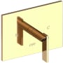 Newport Brass Metro Single Handle Balanced Pressure Trim Only with Metal Lever Handle French Gold (PVD)