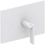 Newport Brass Metro Single Handle Balanced Pressure Trim Only with Metal Lever Handle Matte White