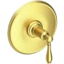 Newport Brass Ithaca Single Handle Balanced Pressure Trim Only with Metal Lever Handle Satin Brass (PVD)