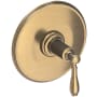 Newport Brass Ithaca Single Handle Balanced Pressure Trim Only with Metal Lever Handle Antique Brass