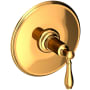 Newport Brass Ithaca Single Handle Balanced Pressure Trim Only with Metal Lever Handle Polished Gold (PVD)