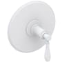Newport Brass Ithaca Single Handle Balanced Pressure Trim Only with Metal Lever Handle Matte White
