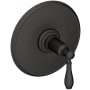 Newport Brass Ithaca Single Handle Balanced Pressure Trim Only with Metal Lever Handle Flat Black