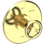 Newport Brass Slater 1/2" Round Pressure Balance Trim Plate with Handle Polished Brass Uncoated (Living)