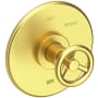 Newport Brass Slater 1/2" Round Pressure Balance Trim Plate with Handle Satin Brass (PVD)