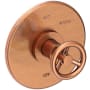Newport Brass Slater 1/2" Round Pressure Balance Trim Plate with Handle Antique Copper