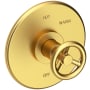 Newport Brass Slater 1/2" Round Pressure Balance Trim Plate with Handle Satin Bronze (PVD)