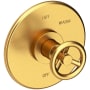 Newport Brass Slater 1/2" Round Pressure Balance Trim Plate with Handle Satin Gold (PVD)