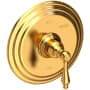 Newport Brass Seaport Single Handle Pressure Balanced Shower Trim Only with Metal Lever Handle less Valve and Shower Head Aged Brass