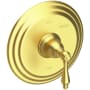Newport Brass Seaport Single Handle Pressure Balanced Shower Trim Only with Metal Lever Handle less Valve and Shower Head Satin Brass (PVD)