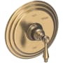 Newport Brass Seaport Single Handle Pressure Balanced Shower Trim Only with Metal Lever Handle less Valve and Shower Head Antique Brass