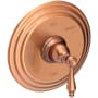 Newport Brass Seaport Single Handle Pressure Balanced Shower Trim Only with Metal Lever Handle less Valve and Shower Head Antique Copper