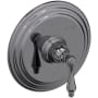 Newport Brass Seaport Single Handle Pressure Balanced Shower Trim Only with Metal Lever Handle less Valve and Shower Head Midnight Chrome