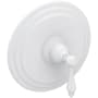 Newport Brass Seaport Single Handle Pressure Balanced Shower Trim Only with Metal Lever Handle less Valve and Shower Head Matte White