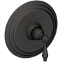Newport Brass Seaport Single Handle Pressure Balanced Shower Trim Only with Metal Lever Handle less Valve and Shower Head Flat Black