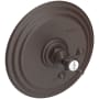 Newport Brass Alveston Collection Single Handle Round Pressure Balanced Shower Trim Plate Only with Metal Cross Handle Oil Rubbed Bronze