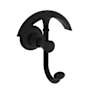 Newport Brass Vander Robe Hook With Secure Mounting Assembly Flat Black