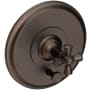 Newport Brass Aylesbury Single Function Pressure Balanced Valve Trim Only with Integrated Diverter and Metal Cross Handle English Bronze
