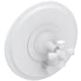 Newport Brass Aylesbury Single Function Pressure Balanced Valve Trim Only with Integrated Diverter and Metal Cross Handle Matte White