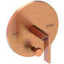 Newport Brass Keaton Balanced Pressure Tub & Shower Diverter Plate with Handle Antique Copper