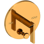 Newport Brass Keaton Balanced Pressure Tub & Shower Diverter Plate with Handle Polished Gold (PVD)