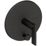 Newport Brass Keaton Balanced Pressure Tub & Shower Diverter Plate with Handle Flat Black