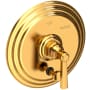 Newport Brass Astor Single Handle Pressure Balanced Valve Trim with Metal Lever Handle and Diverter Aged Brass