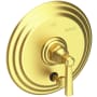 Newport Brass Astor Single Handle Pressure Balanced Valve Trim with Metal Lever Handle and Diverter Satin Brass (PVD)