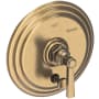 Newport Brass Astor Single Handle Pressure Balanced Valve Trim with Metal Lever Handle and Diverter Antique Brass