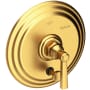 Newport Brass Astor Single Handle Pressure Balanced Valve Trim with Metal Lever Handle and Diverter Satin Gold (PVD)