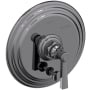 Newport Brass Astor Single Handle Pressure Balanced Valve Trim with Metal Lever Handle and Diverter Midnight Chrome