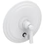 Newport Brass Astor Single Handle Pressure Balanced Valve Trim with Metal Lever Handle and Diverter Matte White
