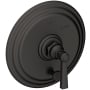 Newport Brass Astor Single Handle Pressure Balanced Valve Trim with Metal Lever Handle and Diverter Flat Black