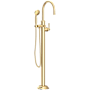 Newport Brass Astor Floor Mounted Tub Filler - Includes Hand Shower Forever Brass (PVD)